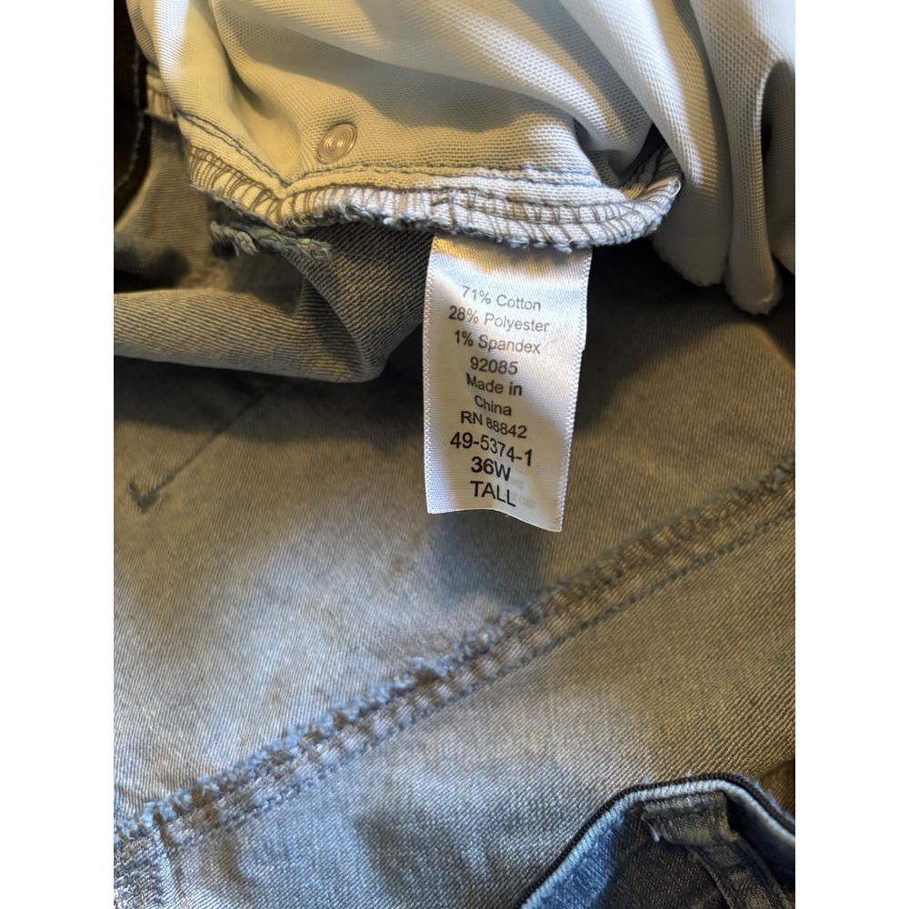 Woman Within Light Wash Blue Jeans Size 36W Tall - Picture 8 of 11